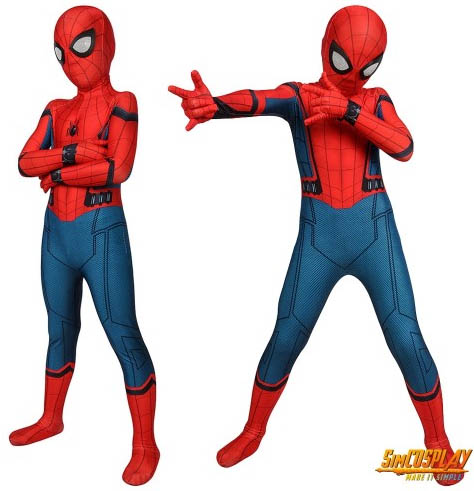 Kids Spider-man Homecoming Cosplay Suit Spandex Costume